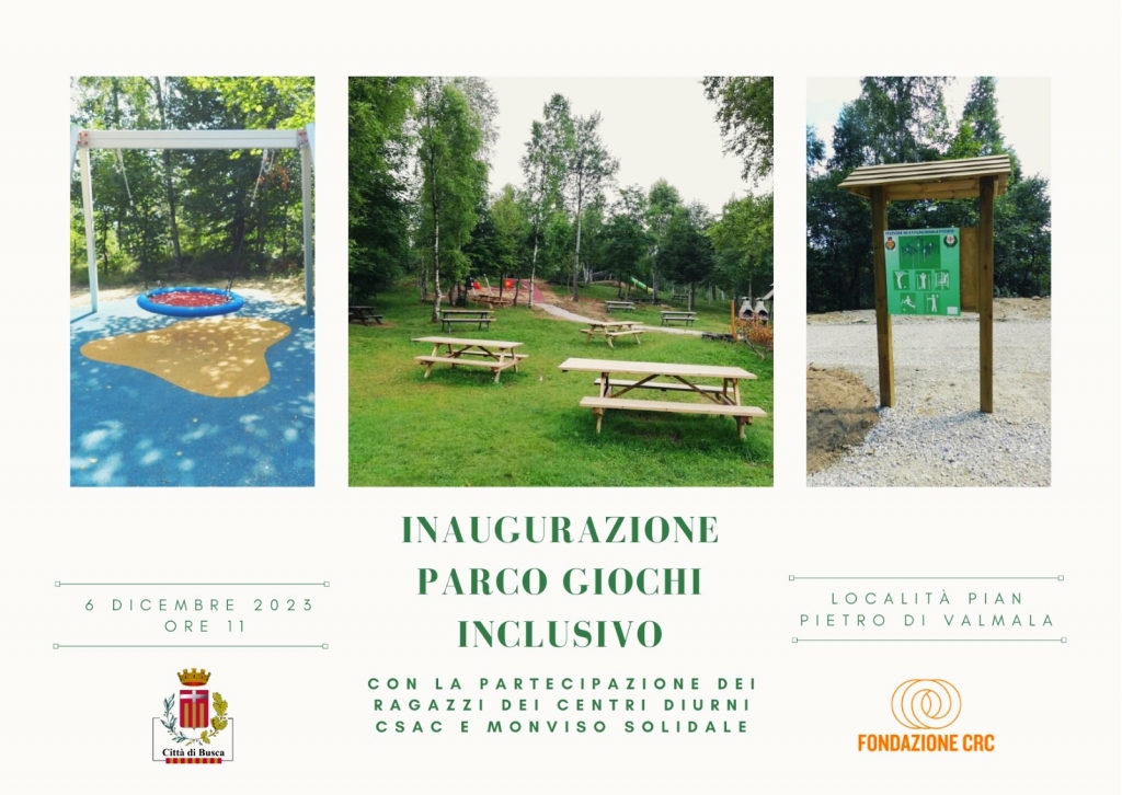Mercoledì 6 dicembre alle ore 11 sarà inaugurato a Pian Pietro di Valmala il nuovo parco dedicato all’accessibilità